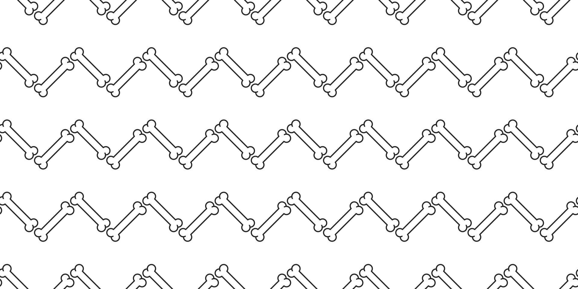 Dog Bone Seamless pattern vector isolated dog paw zigzag wallpaper background