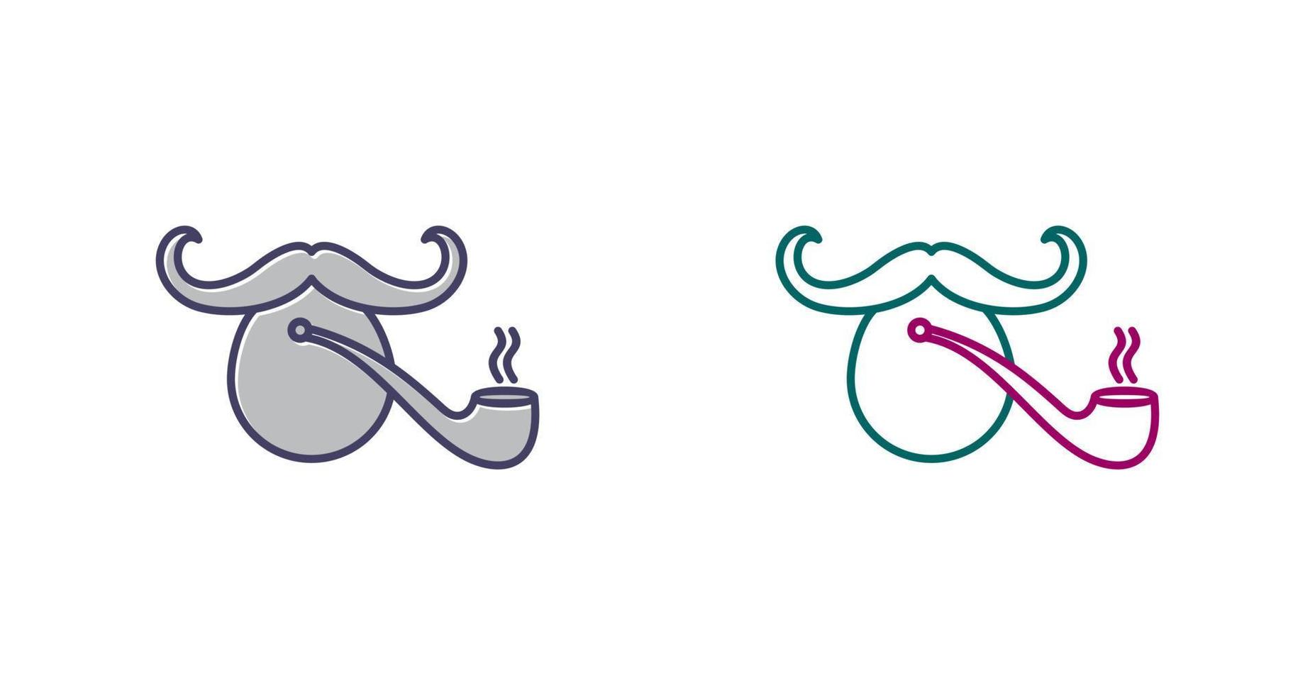 Pirate with Smoking Pipe Vector Icon