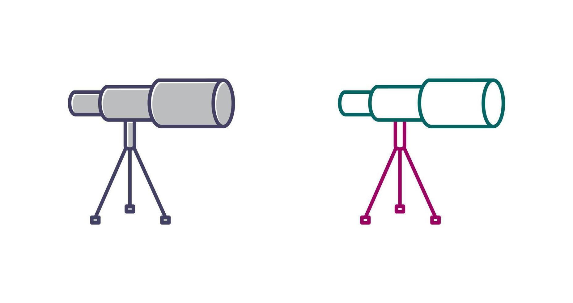 Telescope on Stand Vector Icon