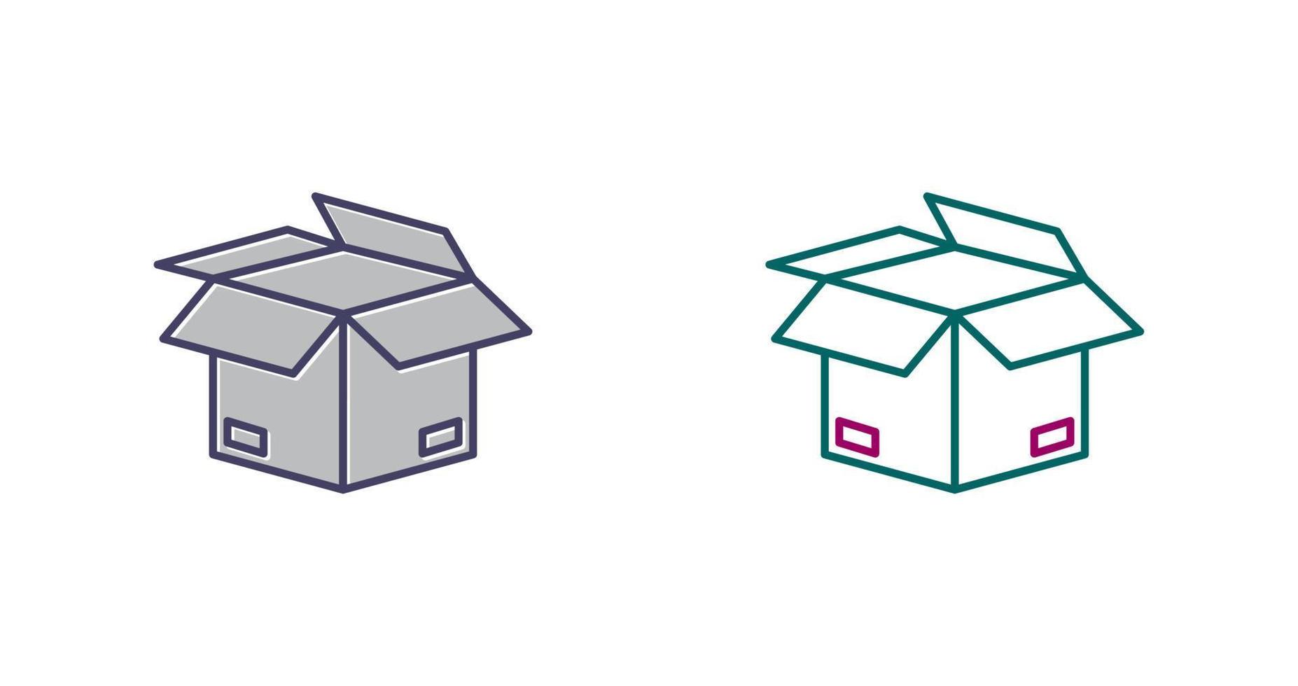 Open Box Vector Icon