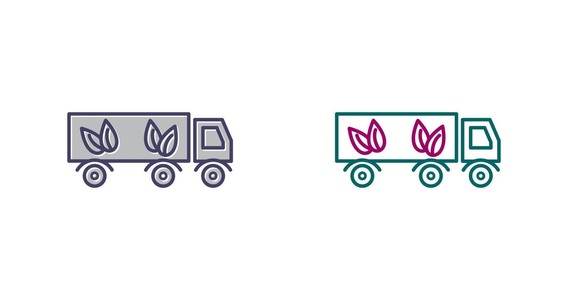 Eco friendly Truck Vector Icon