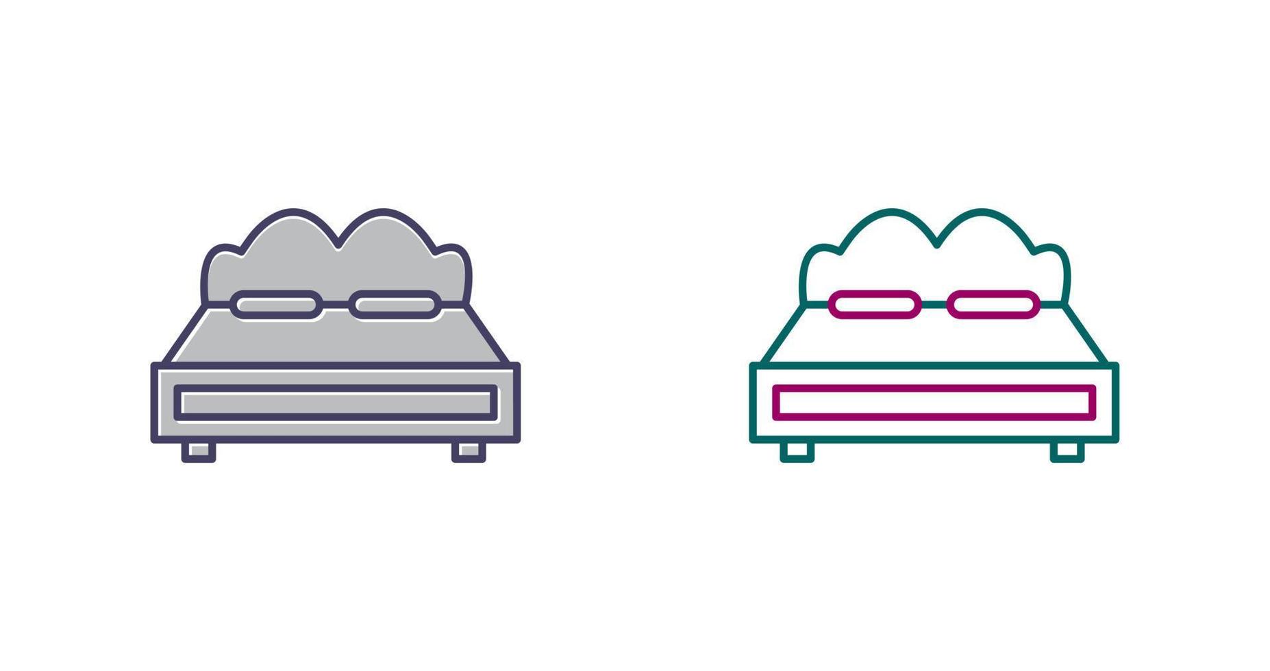 Double Bed Vector Icon