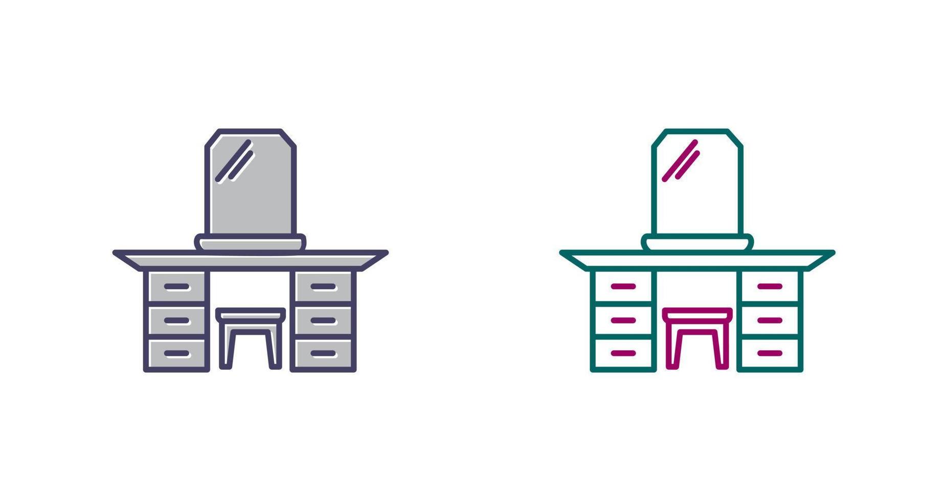 Dressing Table Vector Icon