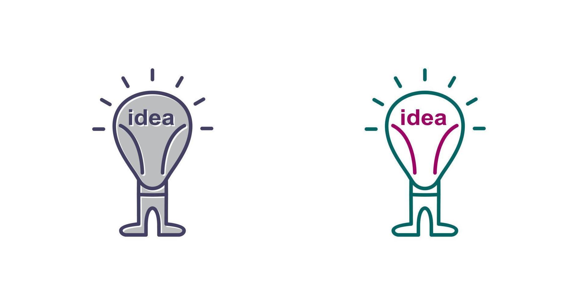 icono de vector de idea brillante