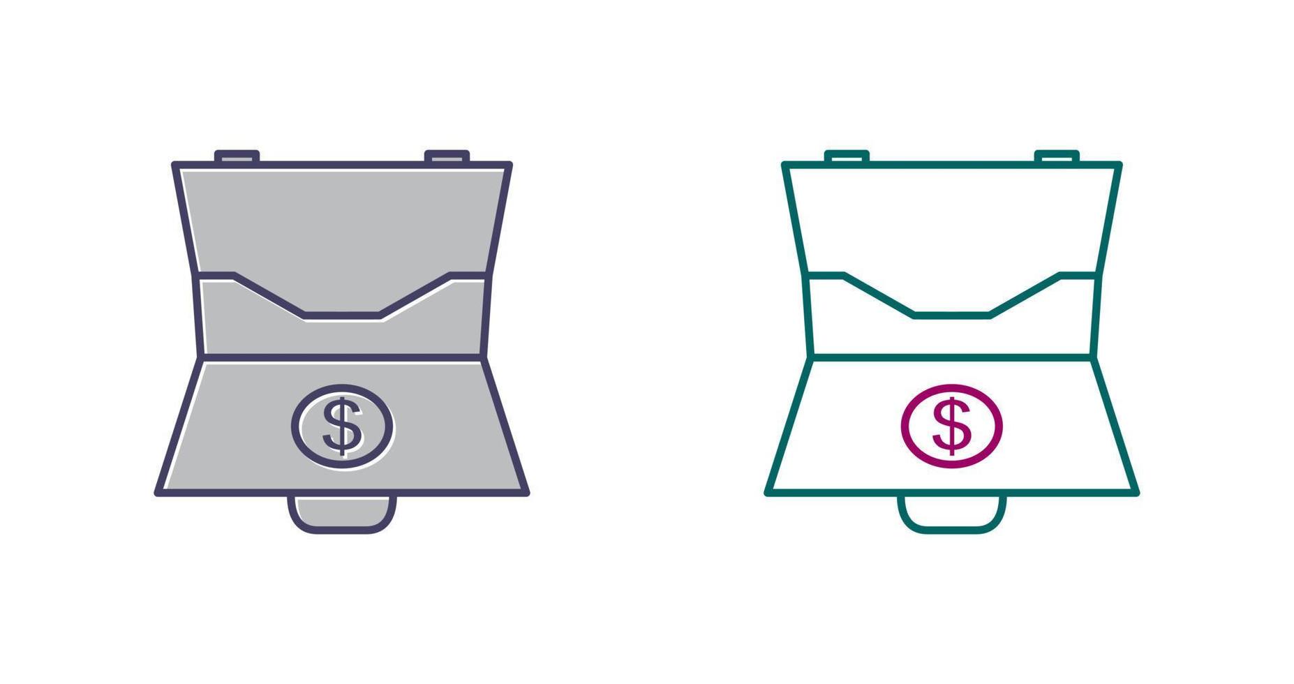 Dollar Briefcase Vector Icon