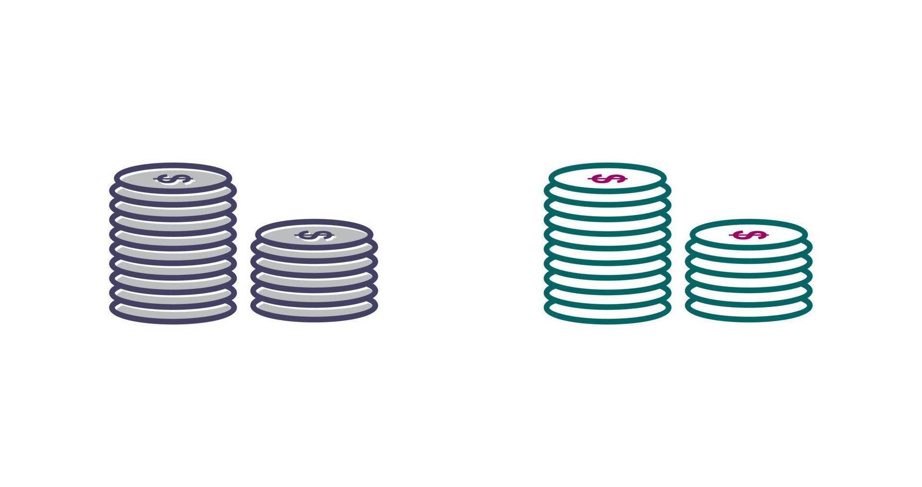 Stack of Coins Vector Icon