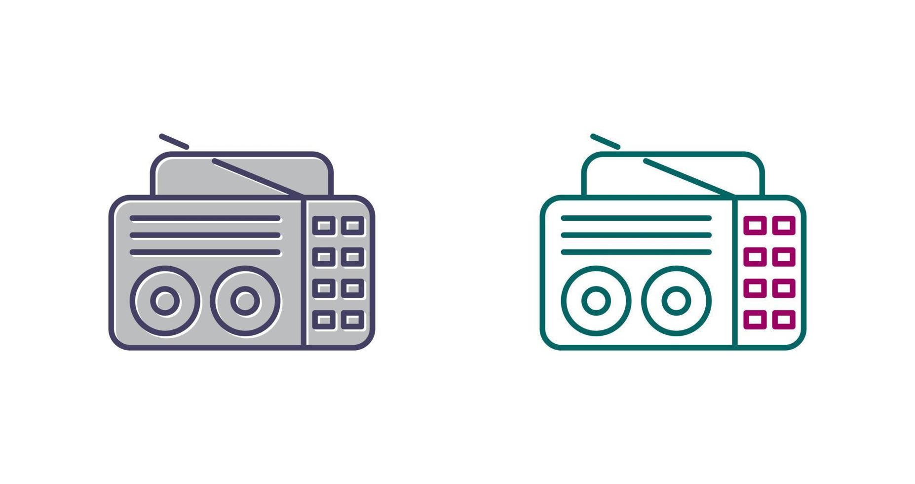 Old Radio Vector Icon