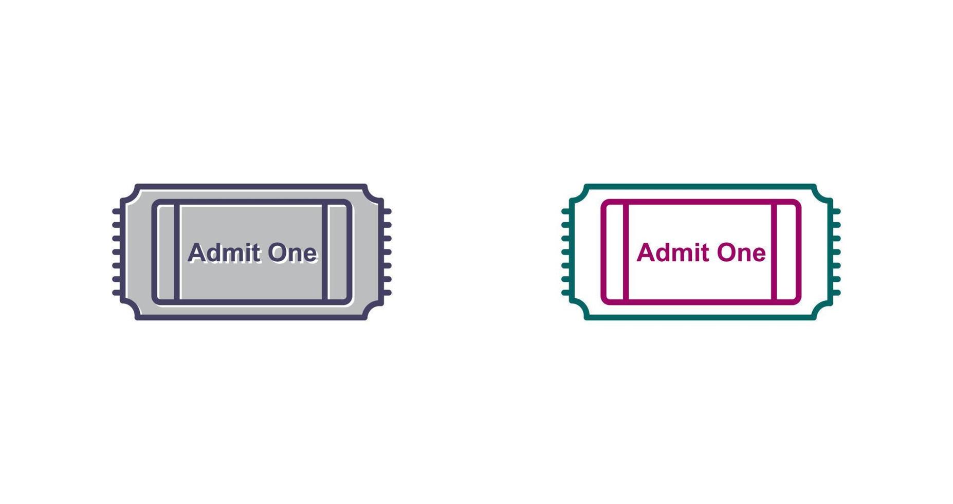 Movie Ticket Vector Icon