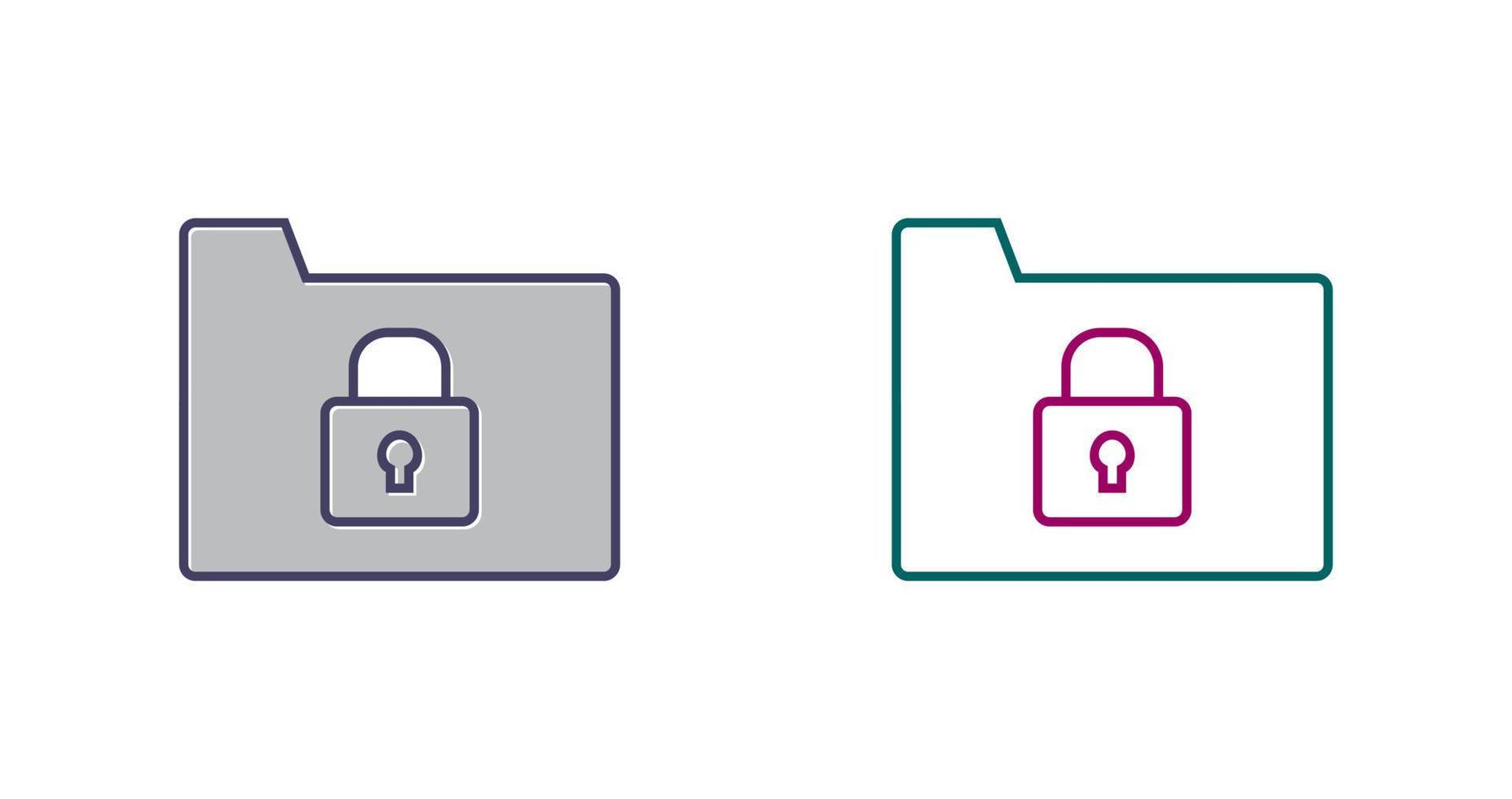 Secure Folder Vector Icon