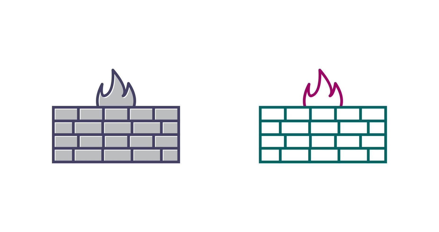 icono de vector de firewall