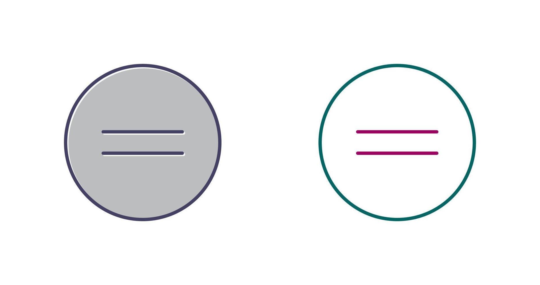 Equal To Vector Icon