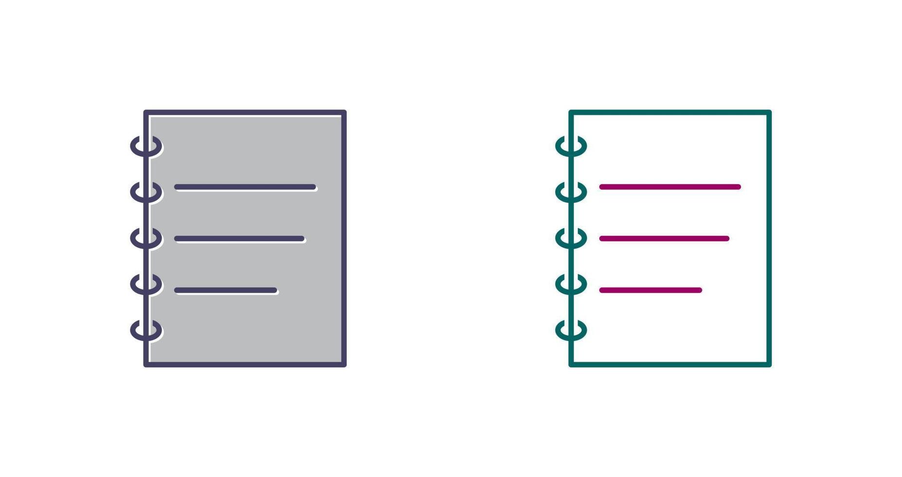 Notepad Vector Icon