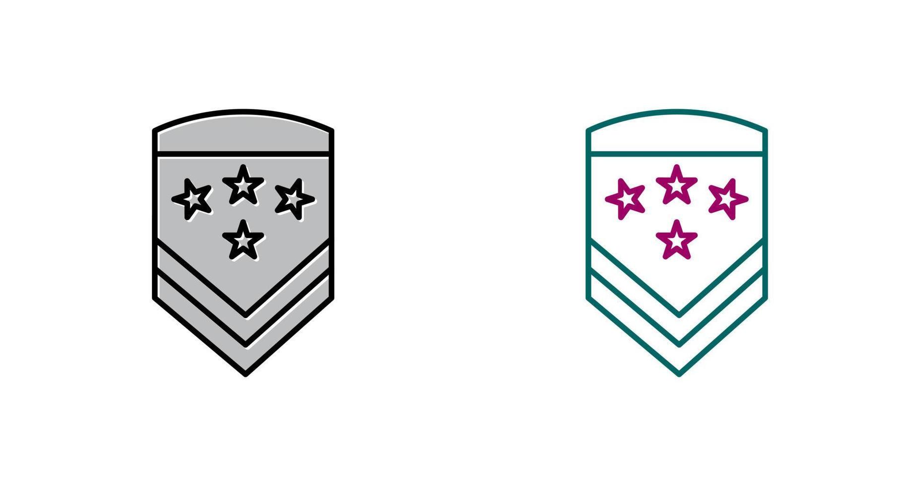 Military Badge Vector Icon