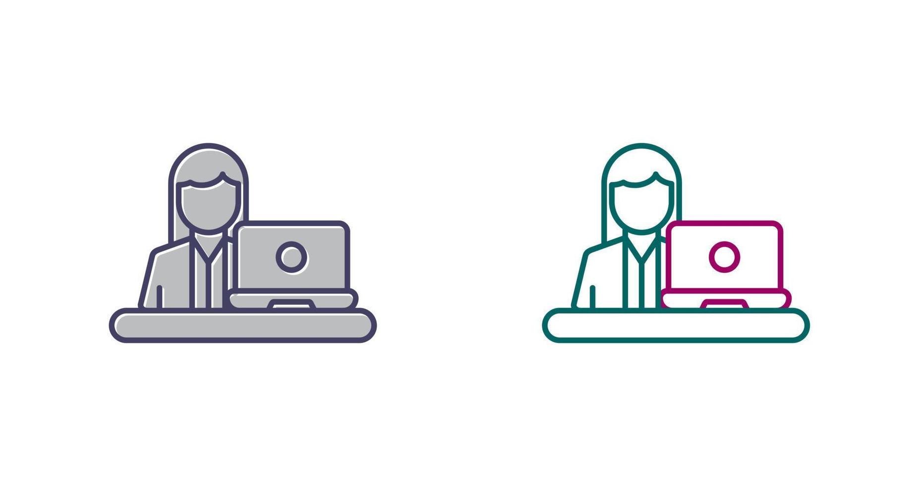 Telecommuting Vector Icon