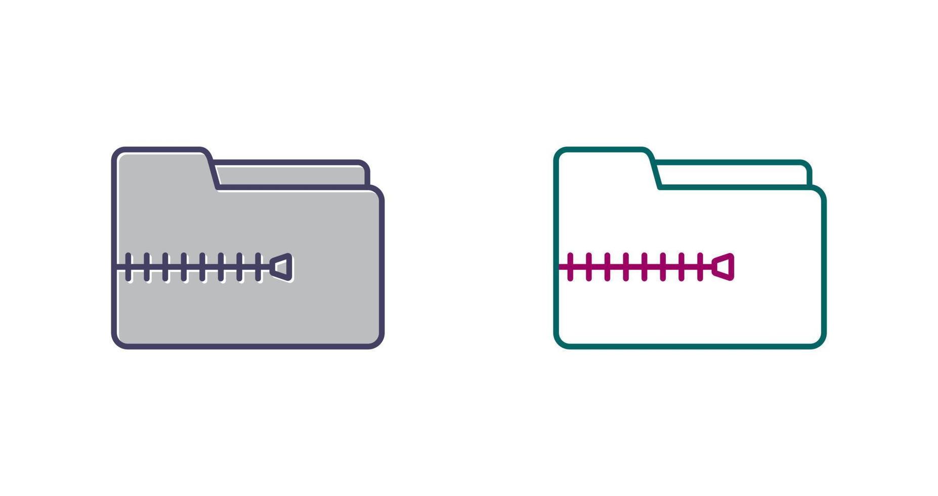 Zip File Vector Icon