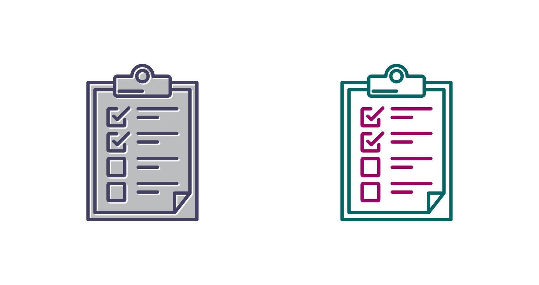 Checklist Vector Icon