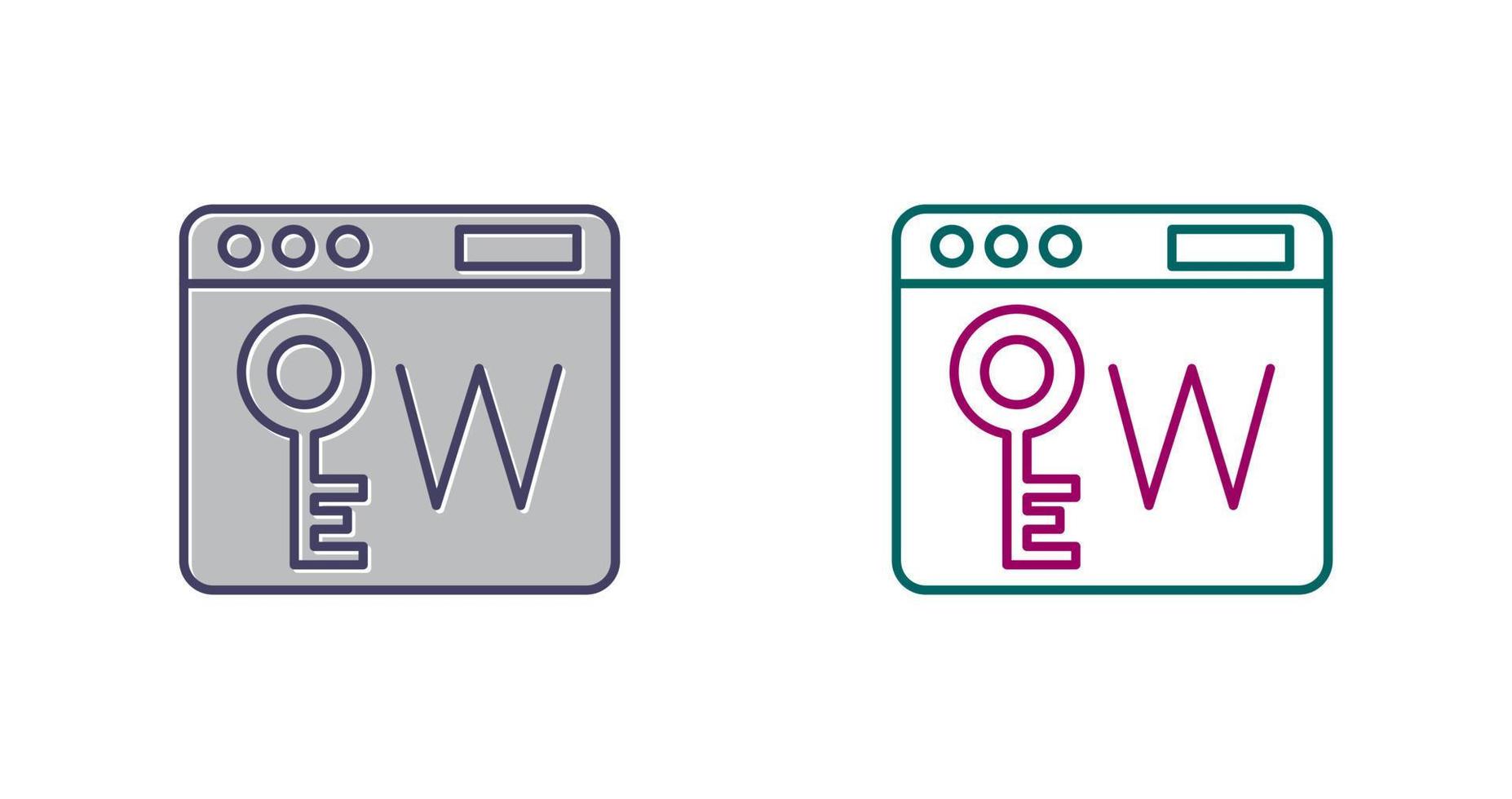 Keyworld Vector Icon