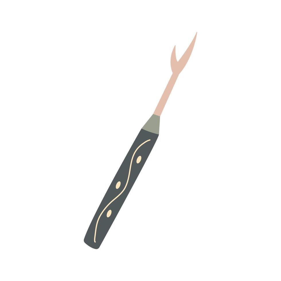 Seam ripper tool. Hand drawn vector single illustration