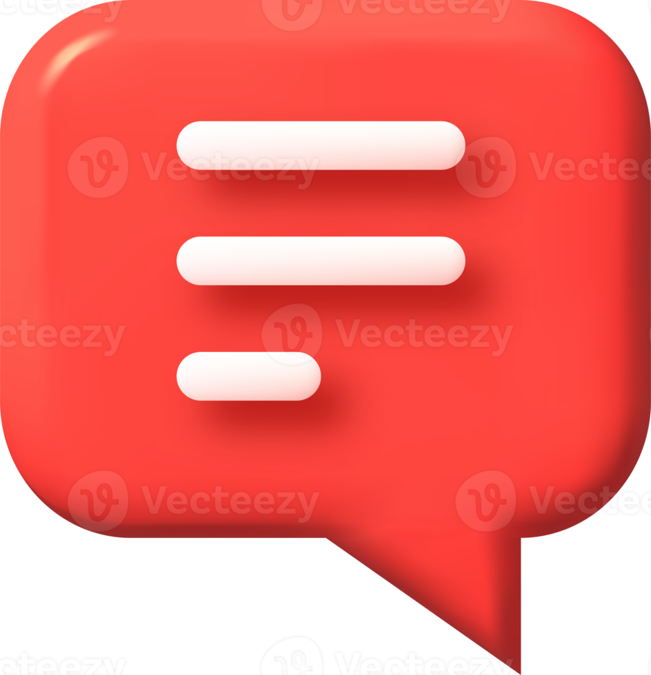 speech bubble 3d icon, illustration, communication dialog bubble. png