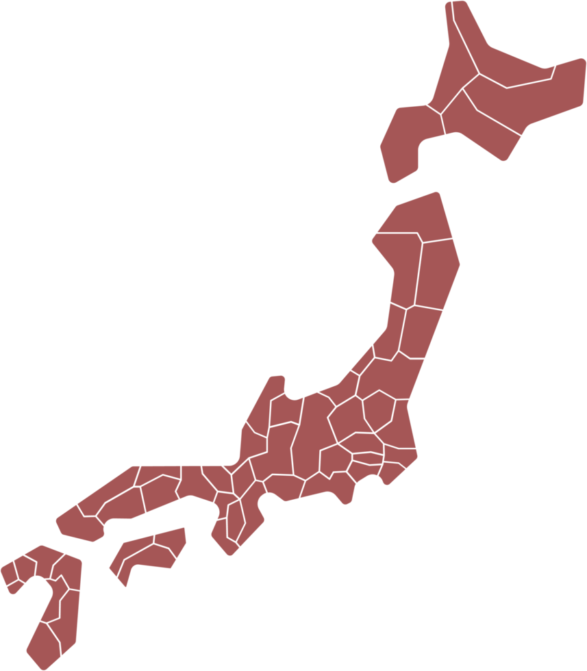 disegno di Giappone carta geografica. png
