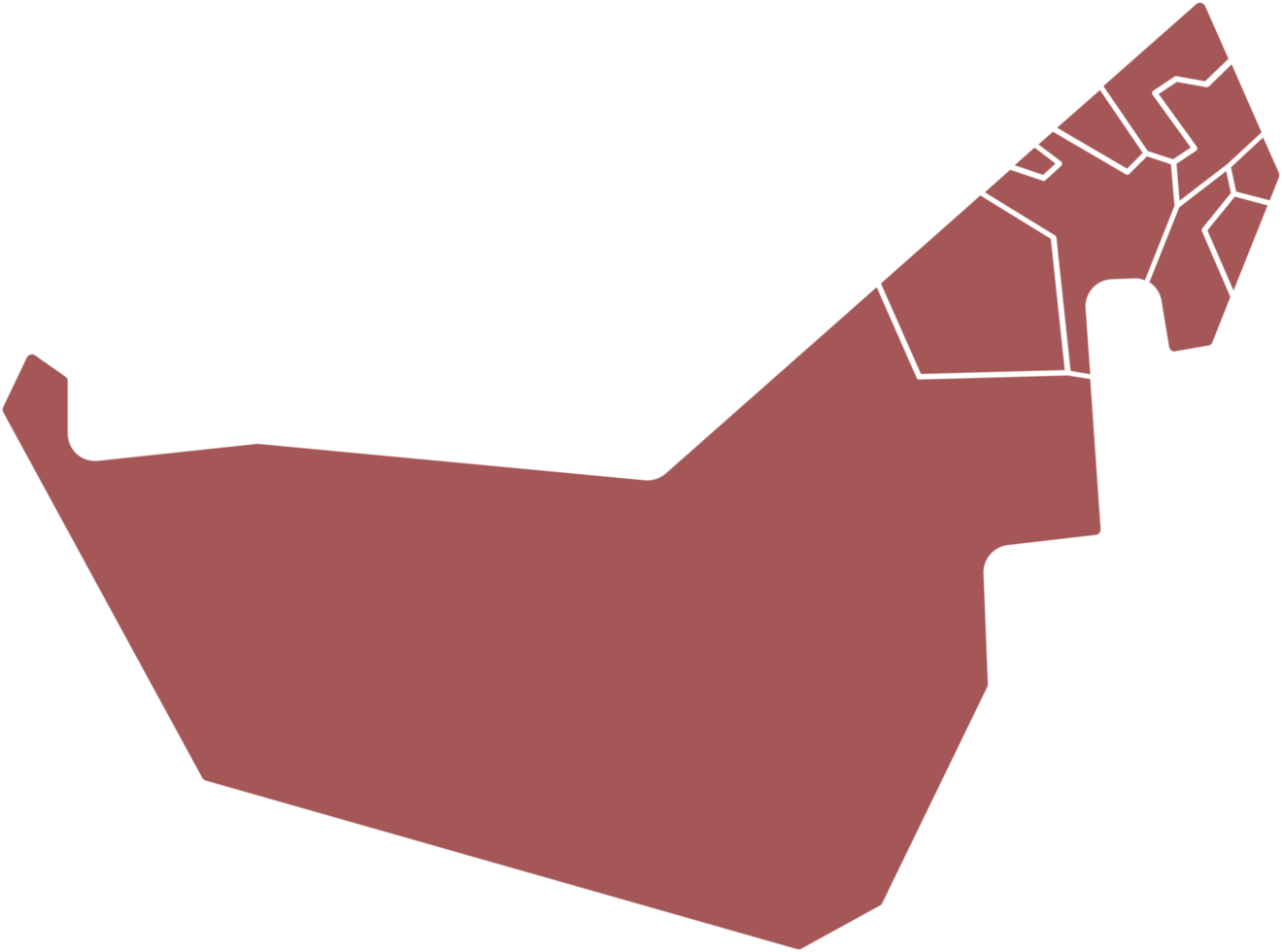 drawing of uae map. png