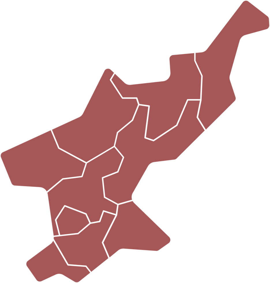 drawing of north korea map. png