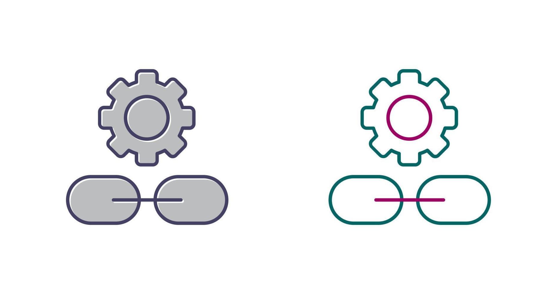 Link Setting Vector Icon