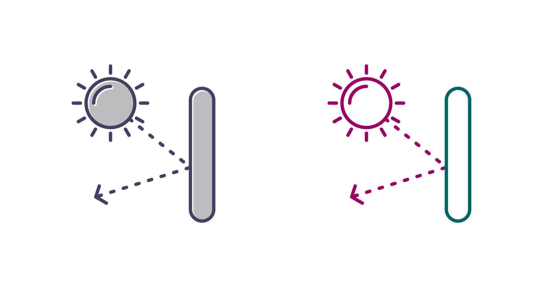 Specular Reflection Vector Icon
