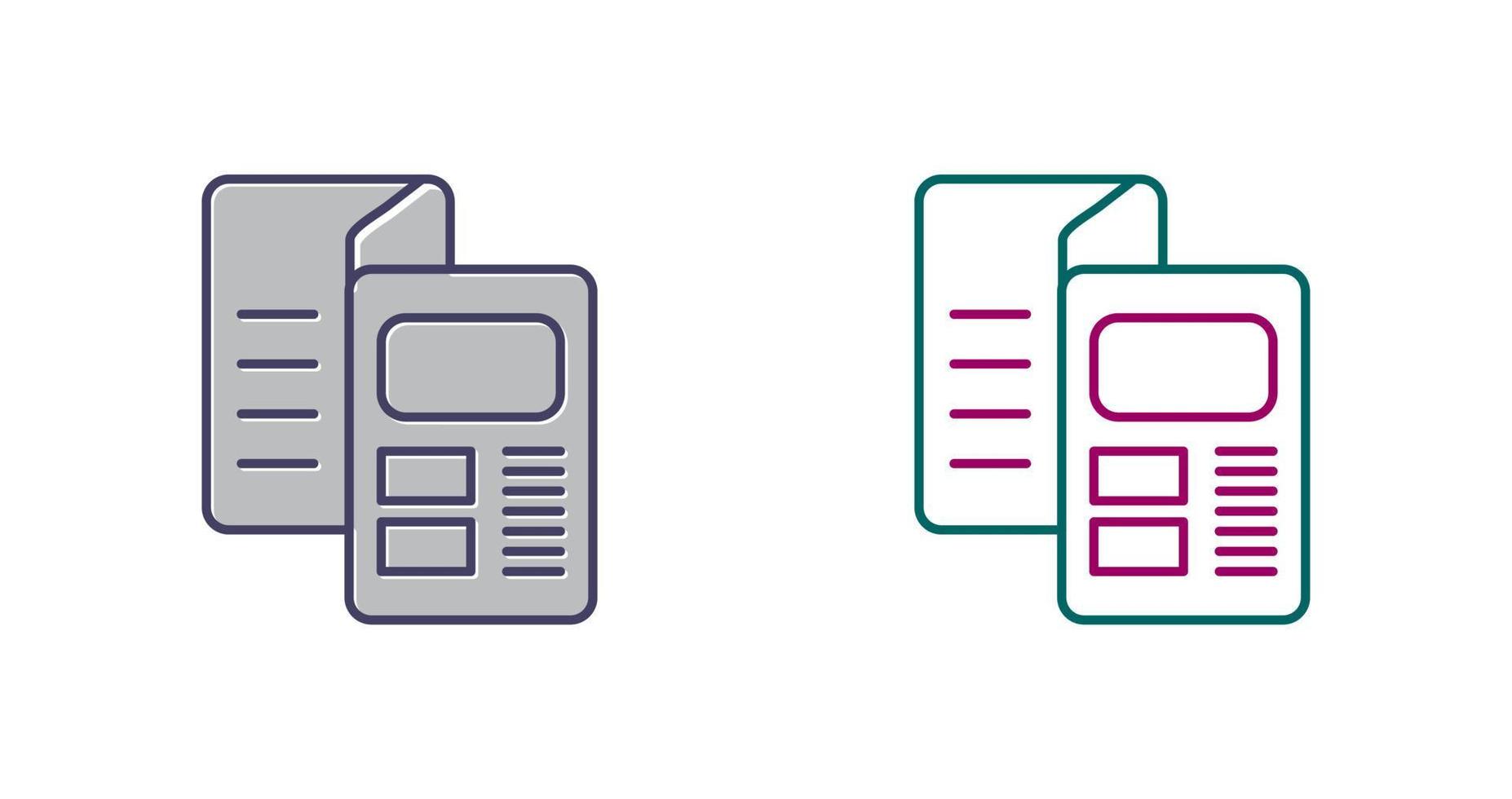 Brochure Vector Icon