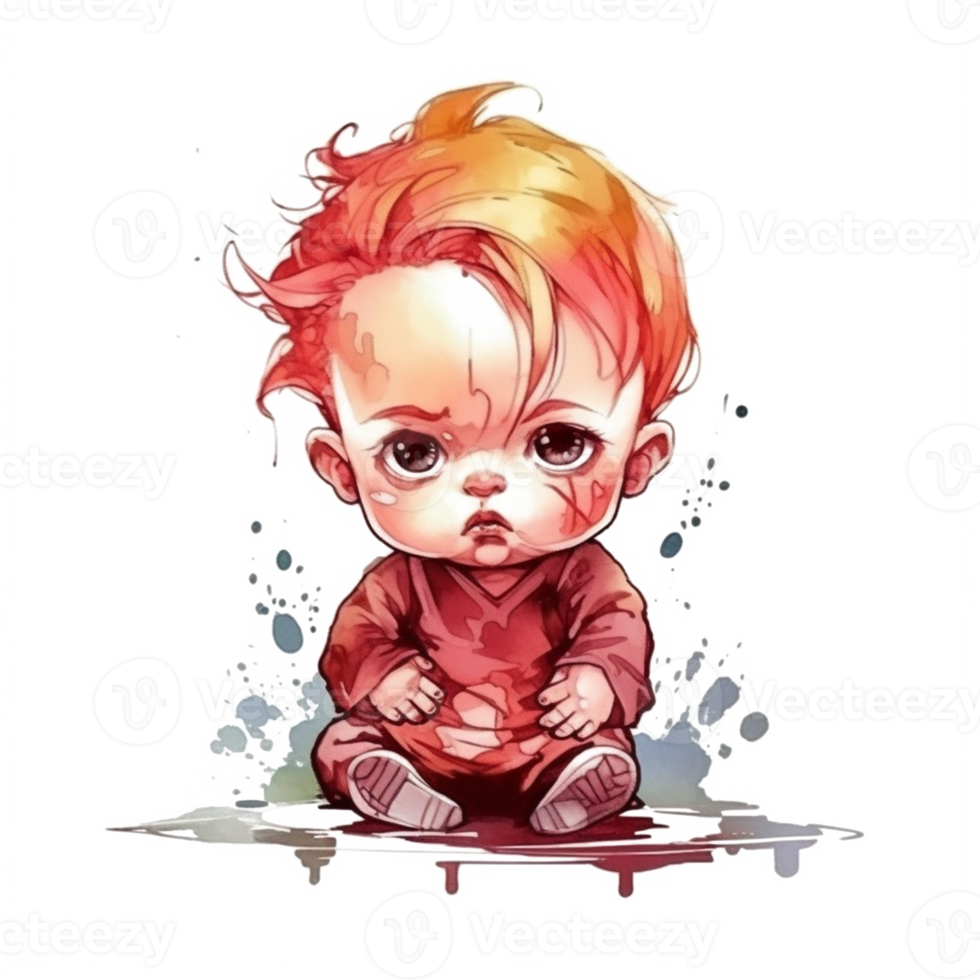 Cute Baby Watercolor png
