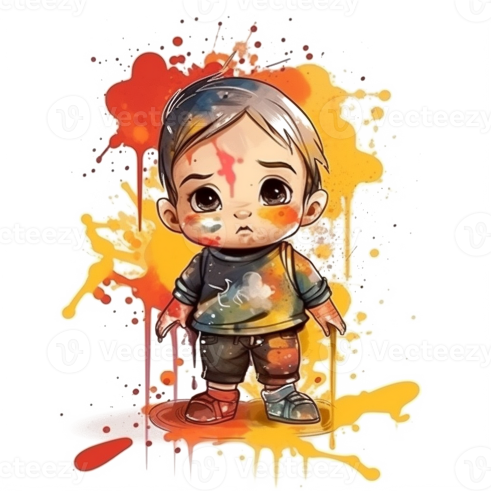 Cute Baby Watercolor png