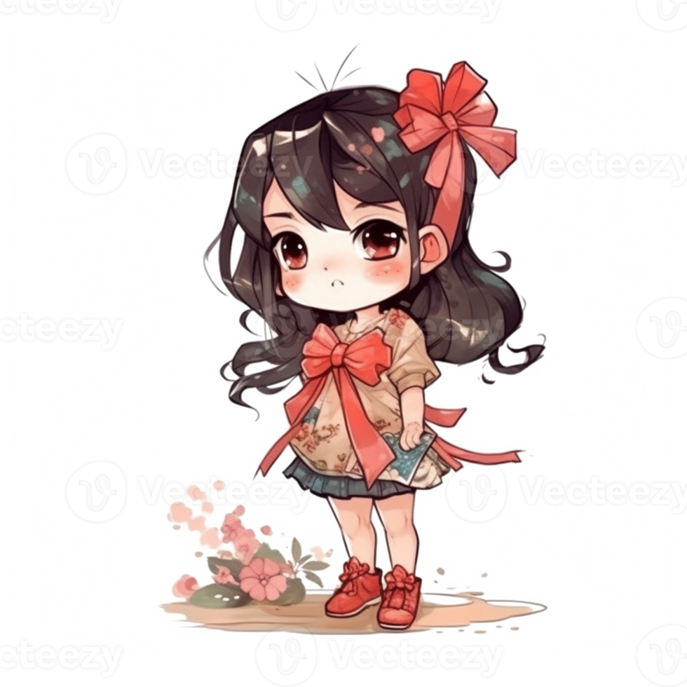 chibi mignonne peu fille png