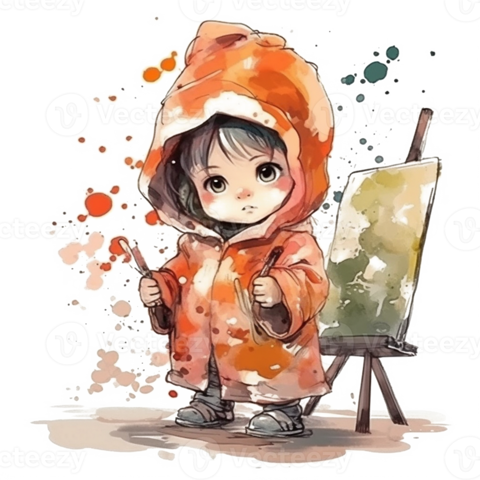 süß Baby Aquarell png