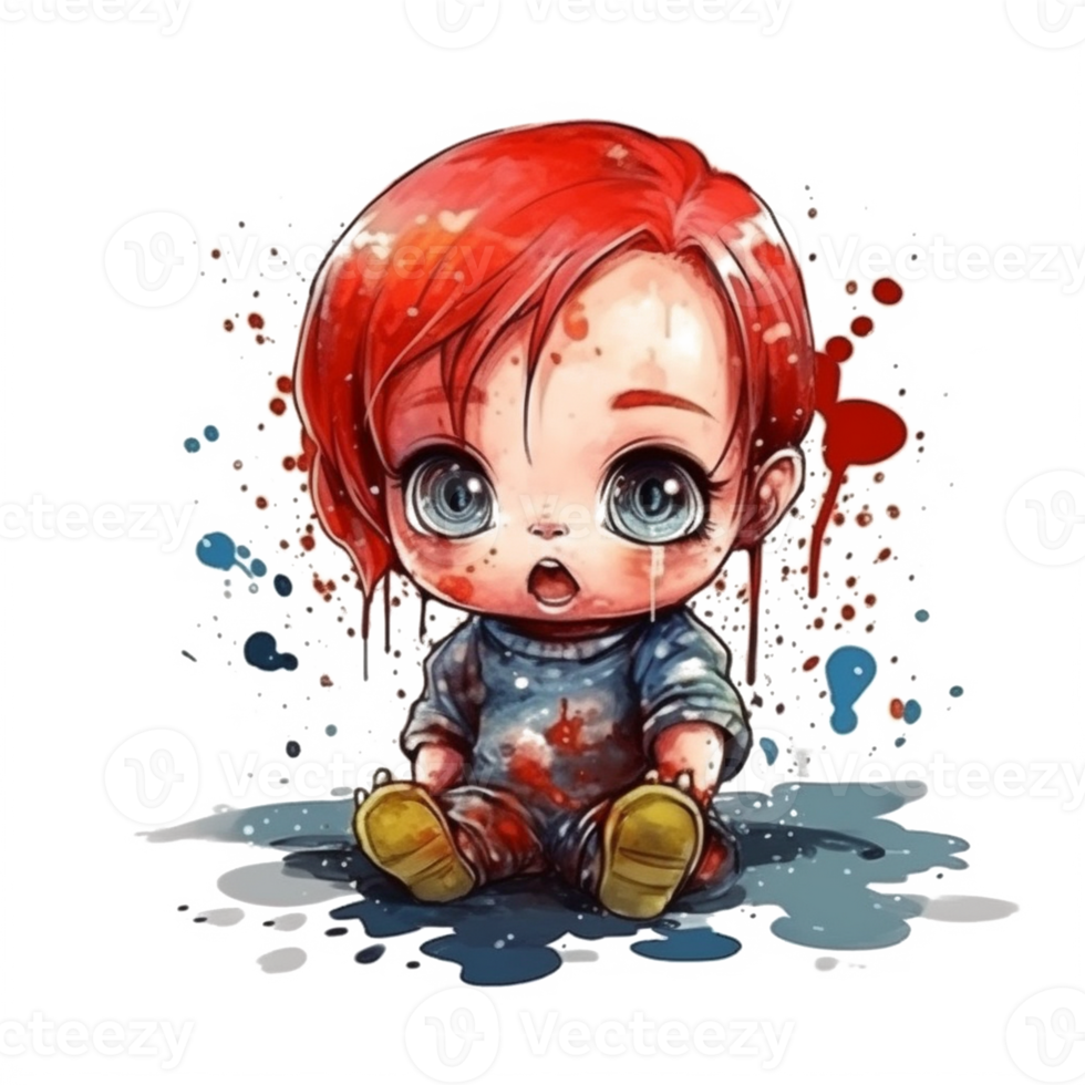 Cute Baby Watercolor png