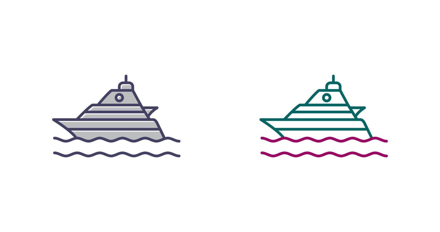 Yacht Vector Icon
