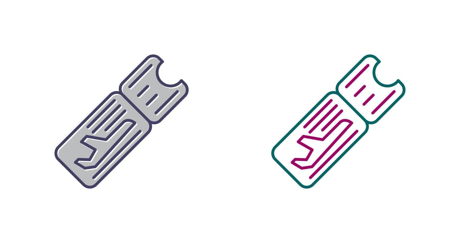 Airplane Ticket Vector Icon