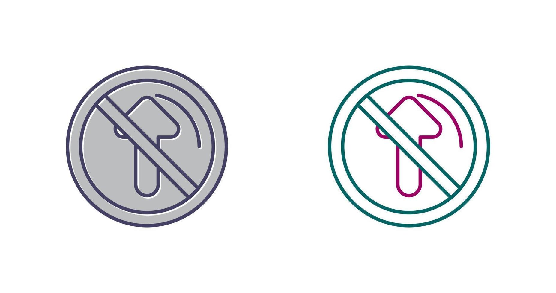 No Passing Vector Icon
