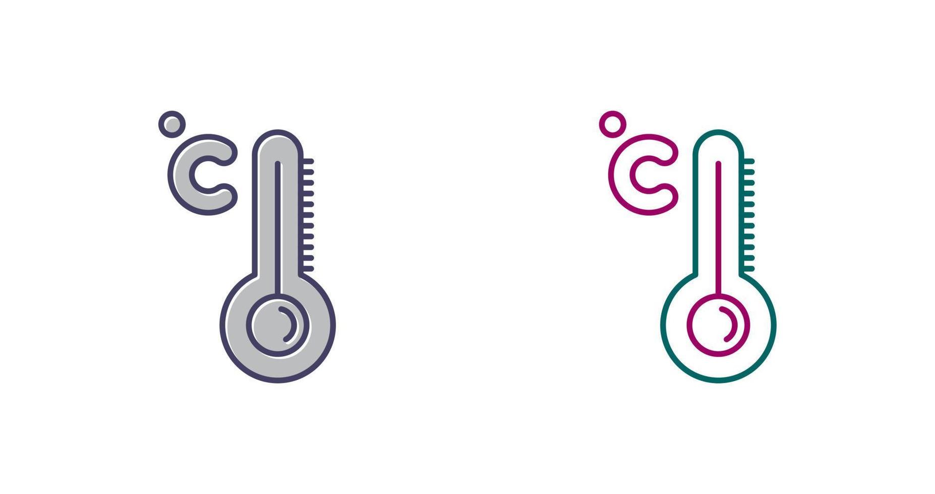 icono de vector de alta temperatura