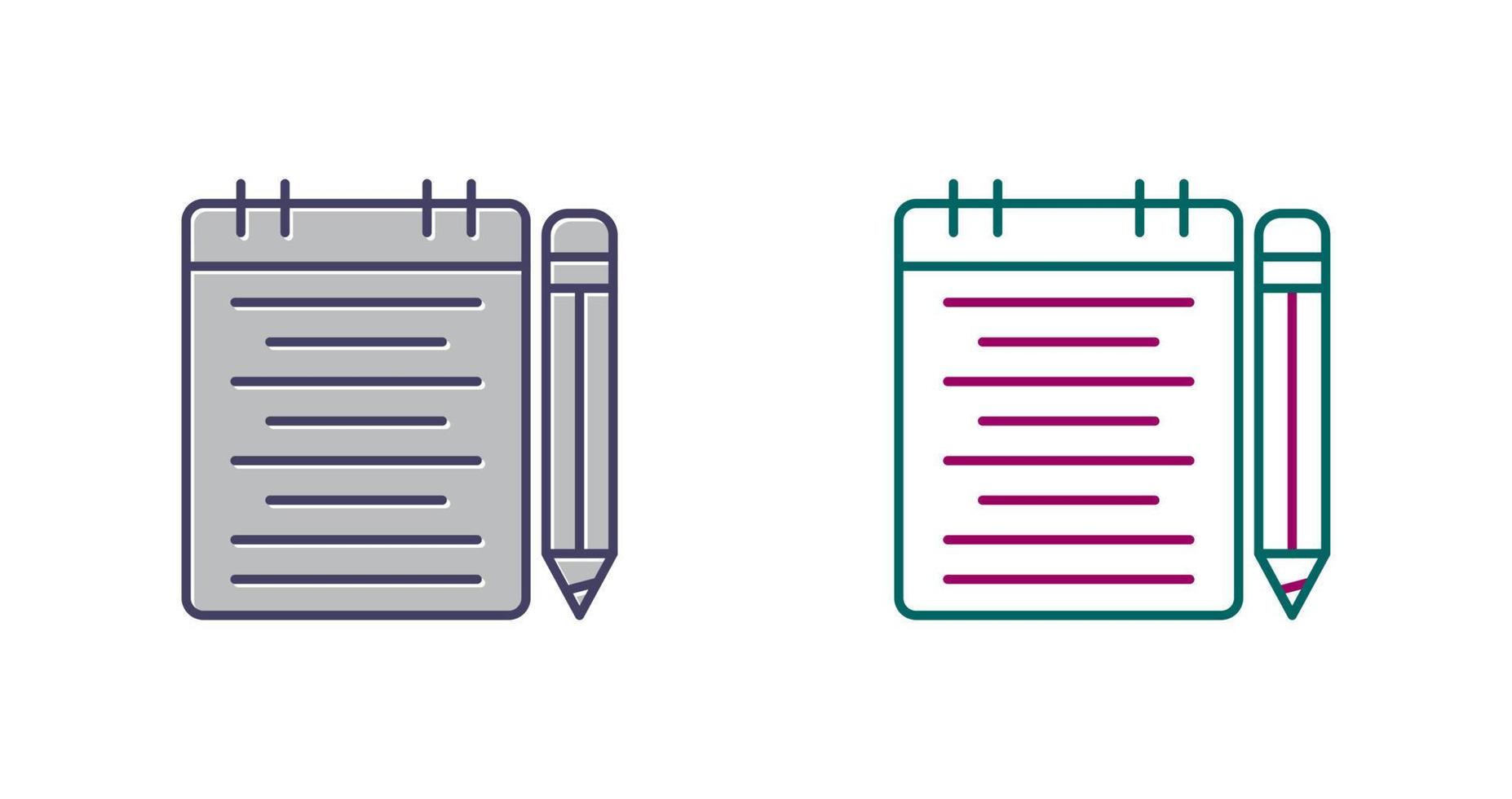 Notepad Vector Icon