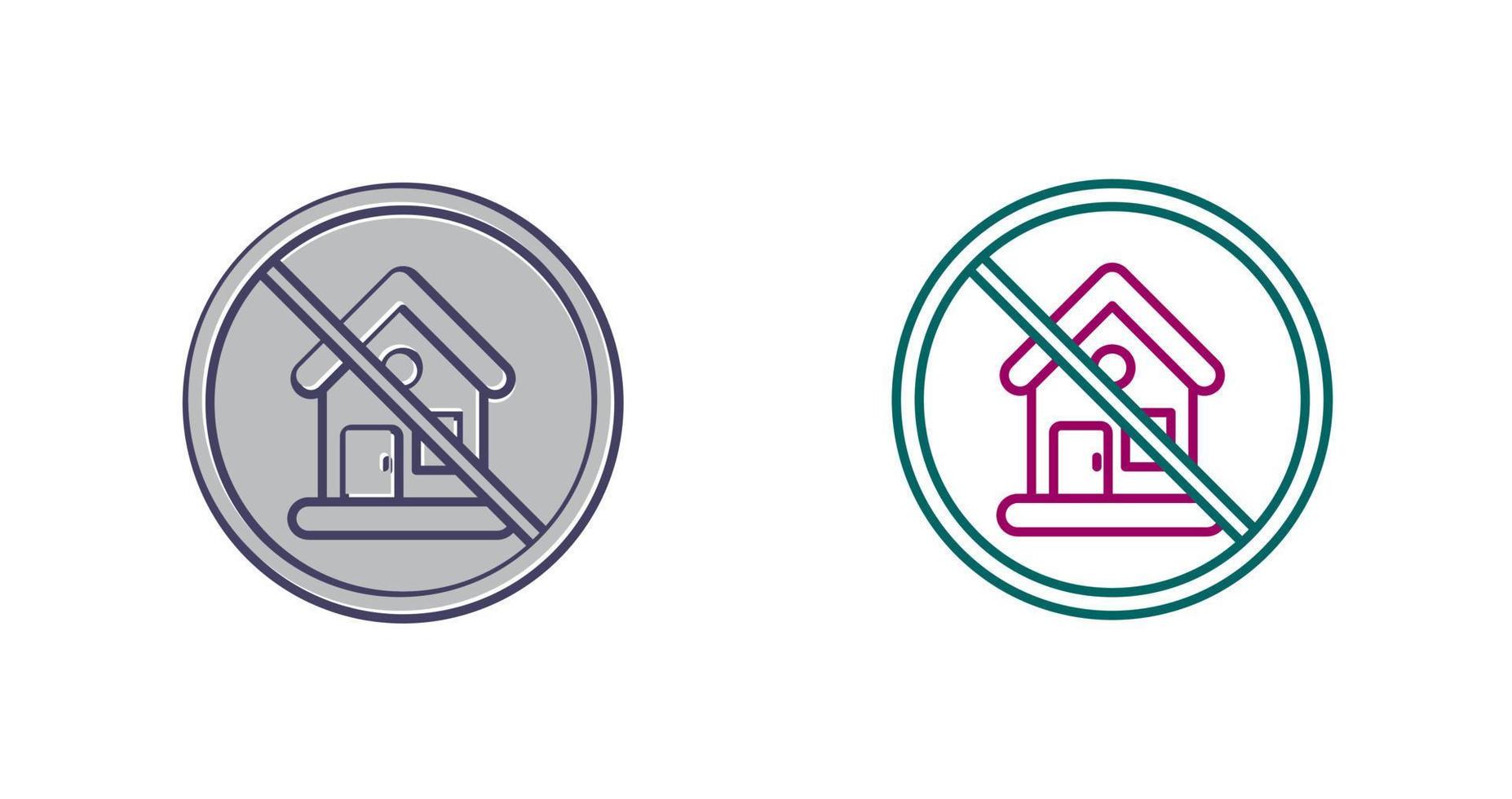 No House Vector Icon