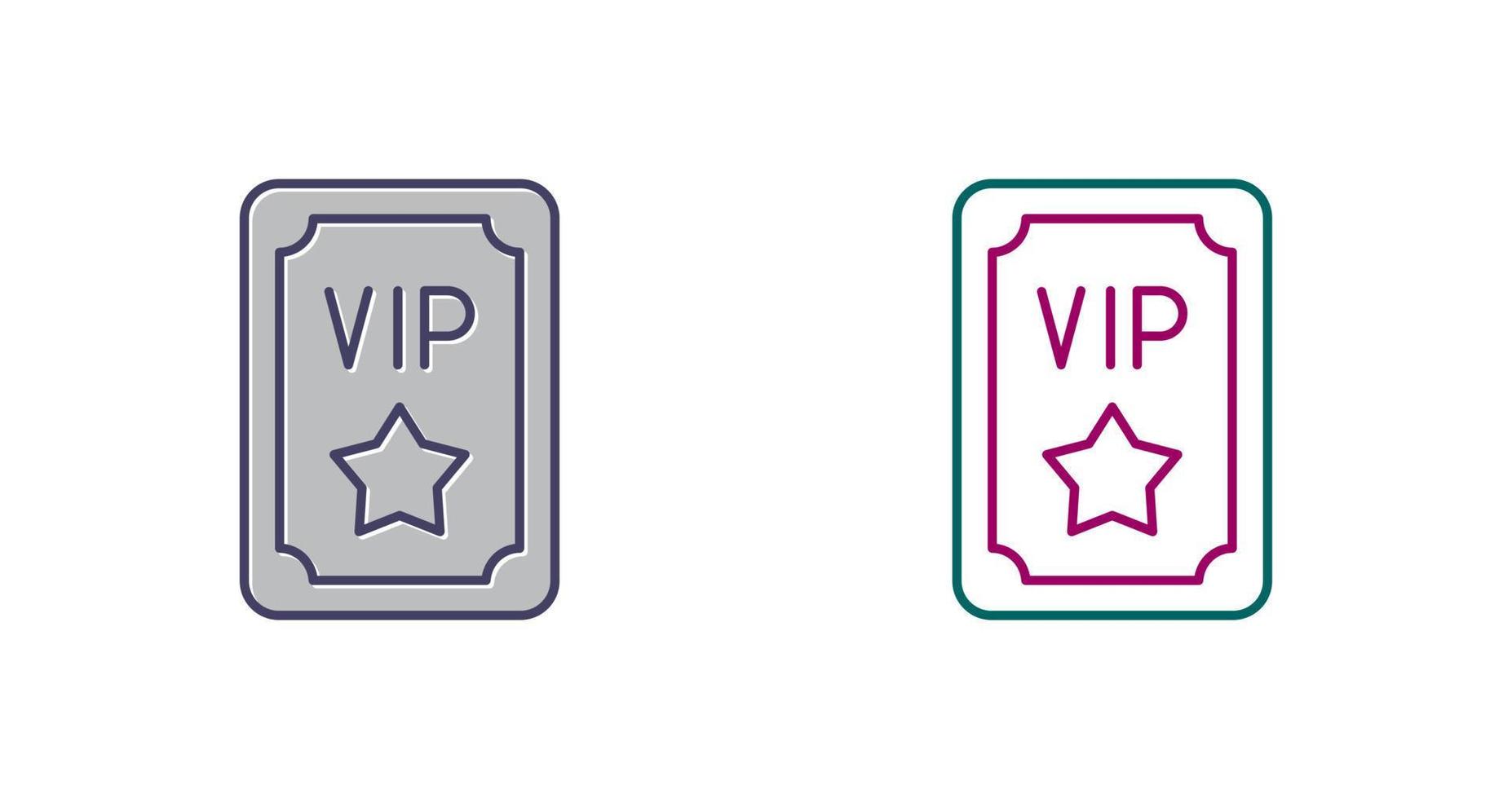 Vip Pass Vector Icon