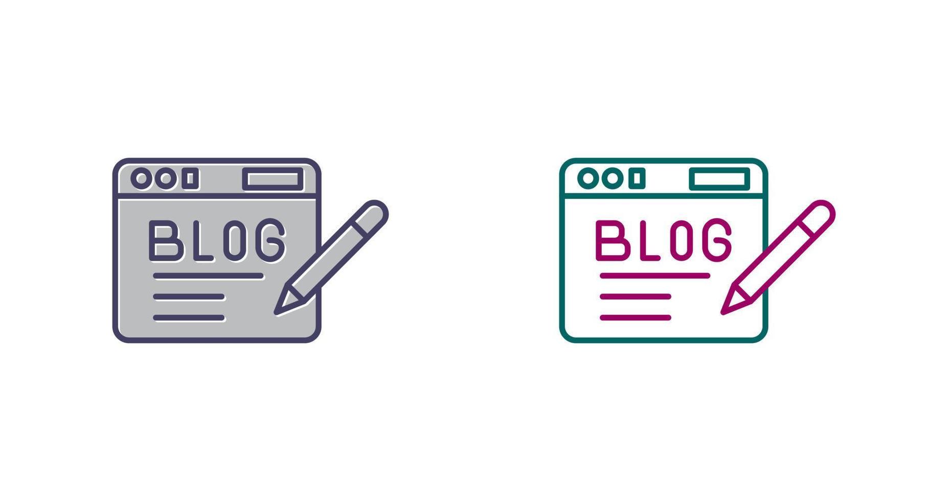 Blog Vector Icon