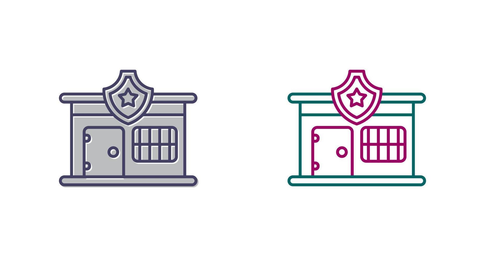 Police Station Vector Icon