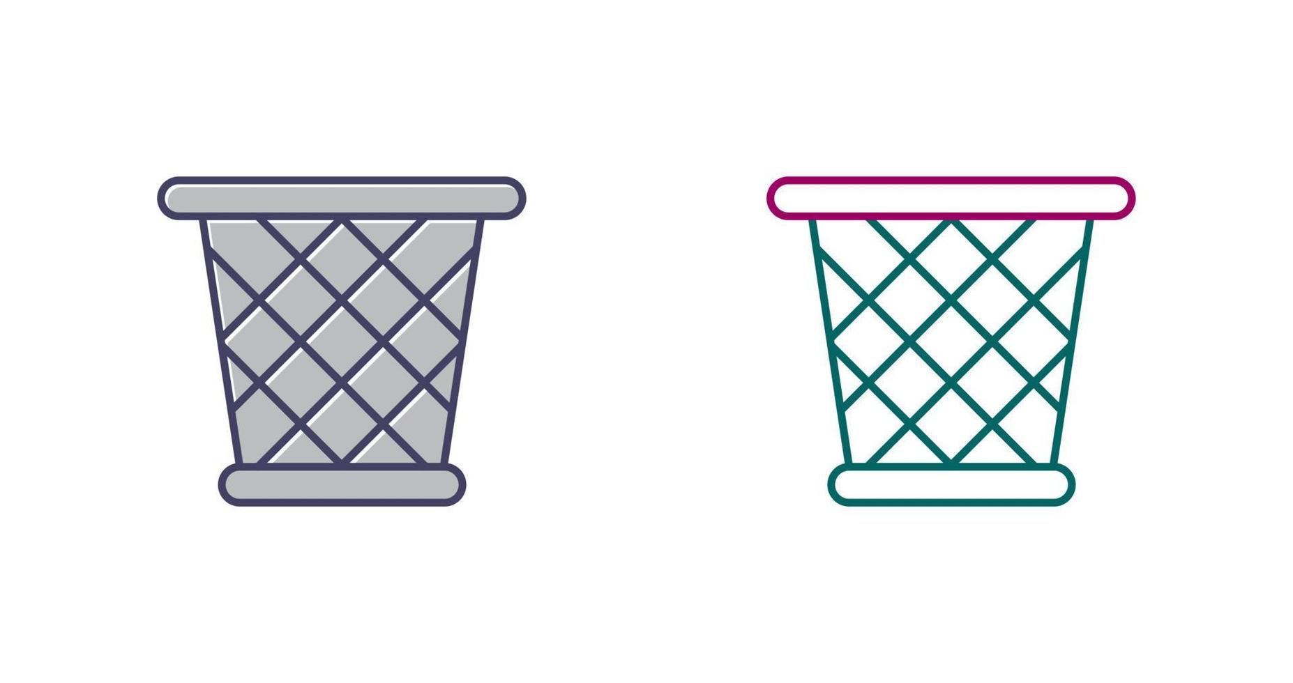 Paper Bin Vector Icon