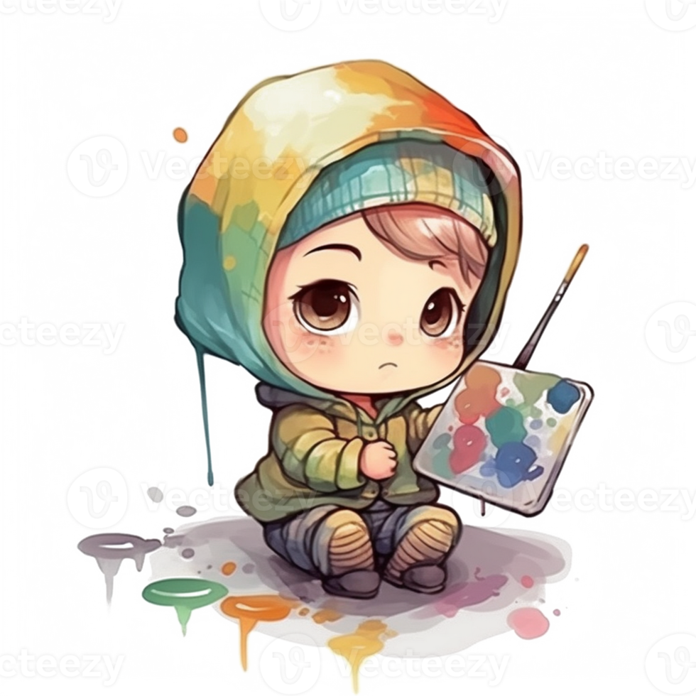 carino bambino acquerello png