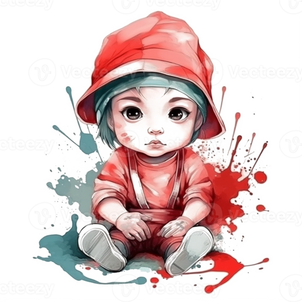 süß Baby Aquarell png