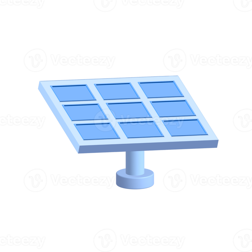 Earth Day. International Mother Earth Day. 3d solar panel icon illustration png