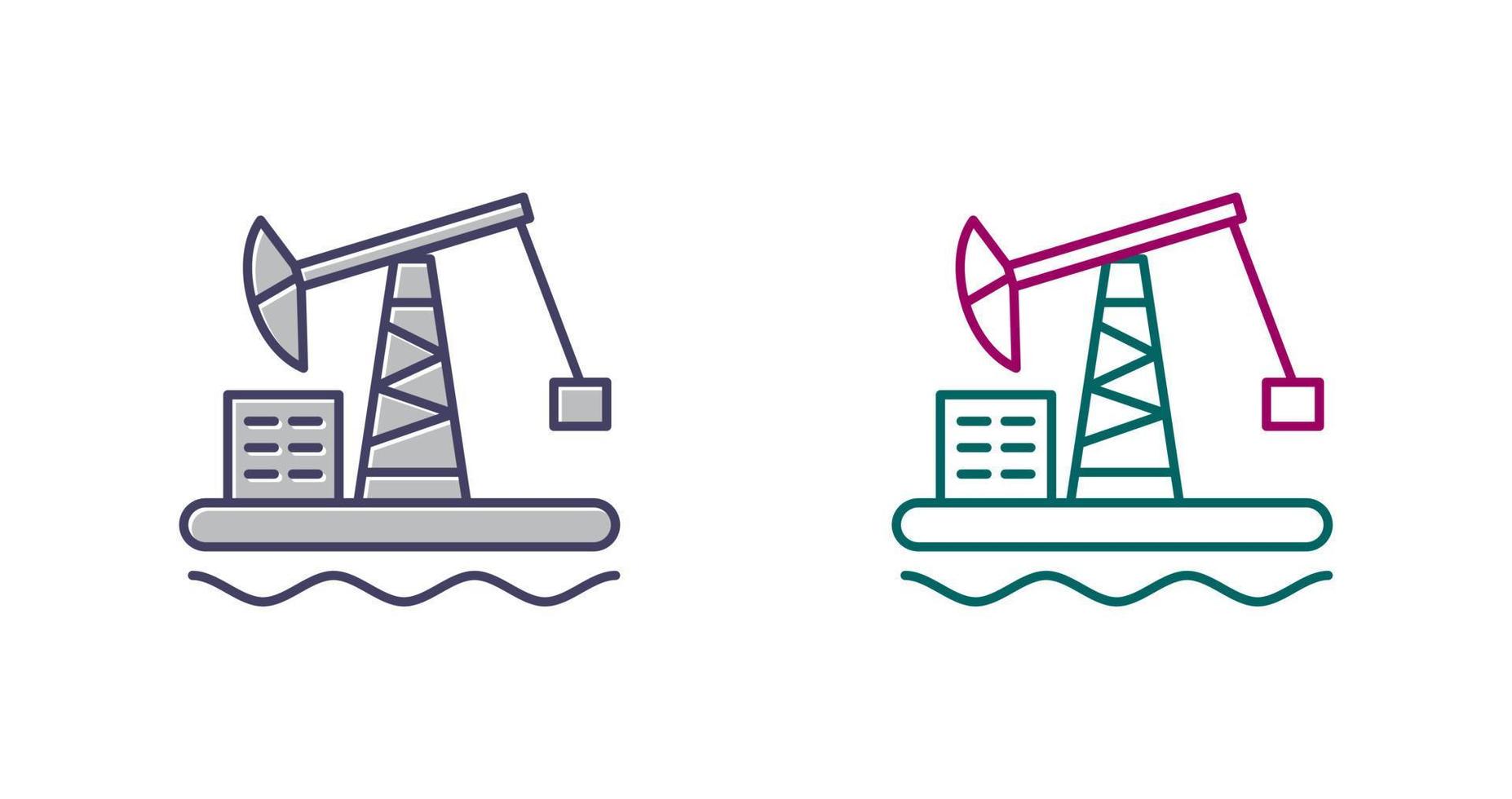 Oil Platform Vector Icon