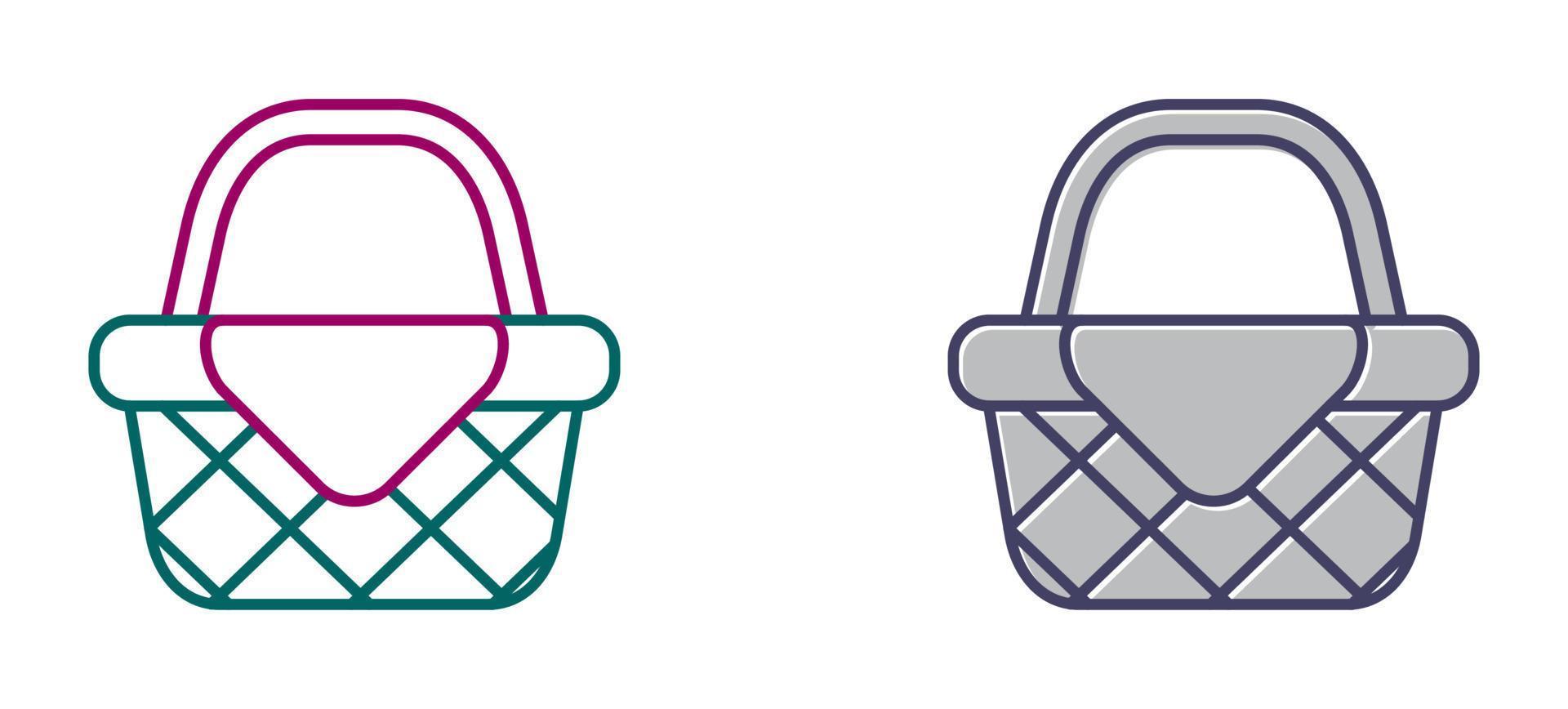 Picnic Basket Vector Icon