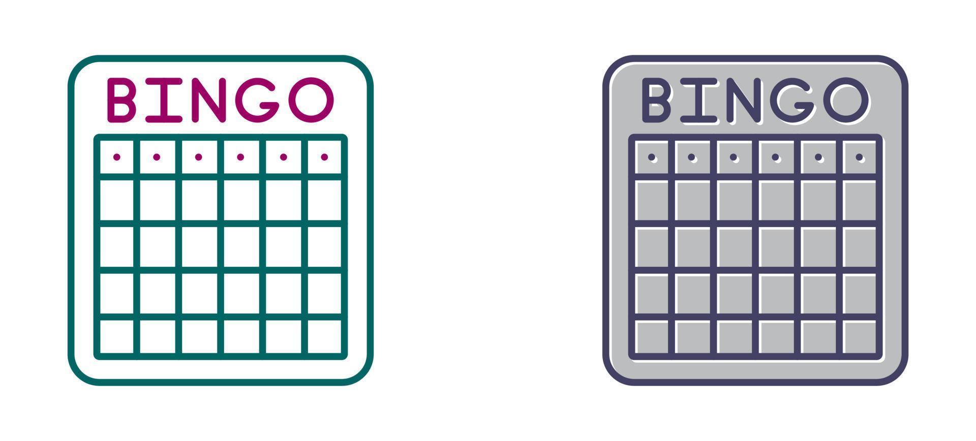 Bingo Vector Icon